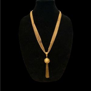 Vintage Sarah Coventry convertible tassel necklace